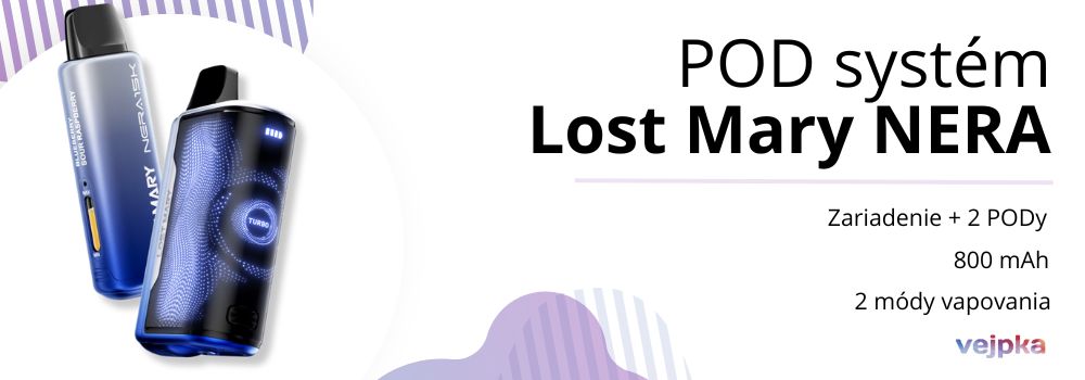 Lost Mary NERA POD systém banner kategória